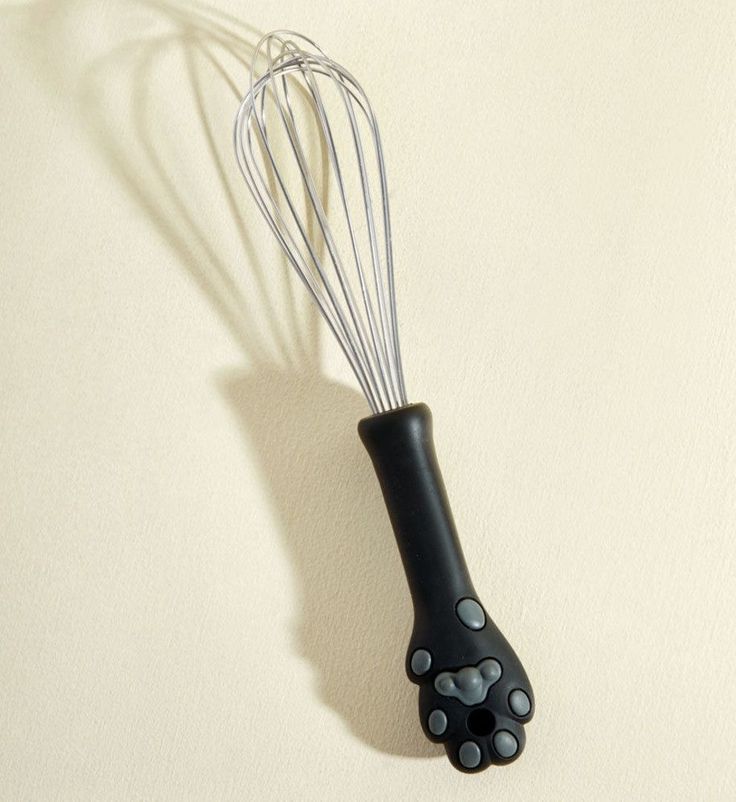 Cute Cat Paw Handle Stainless Steel Whisk – Non-Slip Grip for Baking & Cooking
