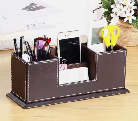 Premium Leather Desk Organizer