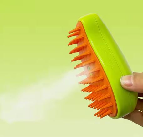 3-in-1 Self Cleaning Cat Hair Brush Massager