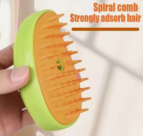 3-in-1 Self Cleaning Cat Hair Brush Massager