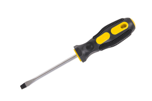 Single-Face Slotted Tip Screwdriver – 1/4 Inch x 4 Inch